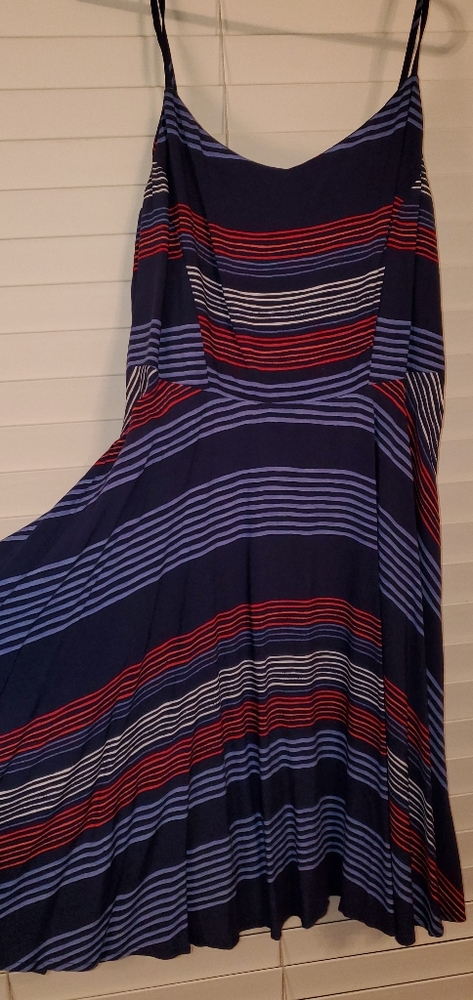 Patriotic dress, red white blue